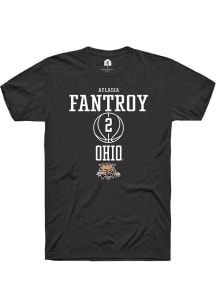 Aylasia Fantroy  Ohio Bobcats Black Rally NIL Sport Icon Short Sleeve T Shirt