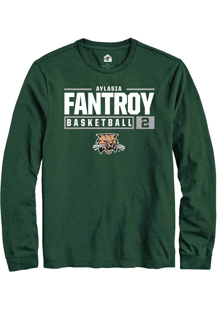 Aylasia Fantroy Ohio Bobcats Rally NIL Stacked Box Long Sleeve T Shirt