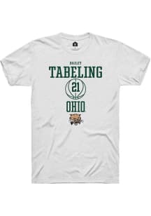 Bailey Tabeling  Ohio Bobcats White Rally NIL Sport Icon Short Sleeve T Shirt