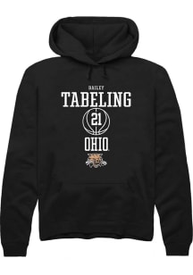 Bailey Tabeling  Rally Ohio Bobcats Mens Black NIL Sport Icon Long Sleeve Hoodie