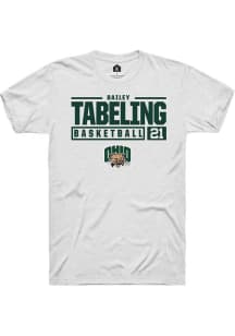 Bailey Tabeling  Ohio Bobcats White Rally NIL Stacked Box Short Sleeve T Shirt