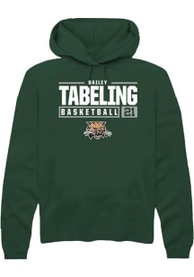 Bailey Tabeling  Rally Ohio Bobcats Mens Green NIL Stacked Box Long Sleeve Hoodie