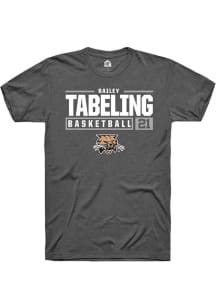 Bailey Tabeling  Ohio Bobcats Dark Grey Rally NIL Stacked Box Short Sleeve T Shirt