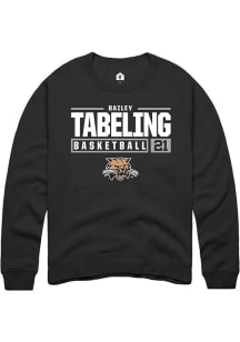 Bailey Tabeling  Rally Ohio Bobcats Mens Black NIL Stacked Box Long Sleeve Crew Sweatshirt