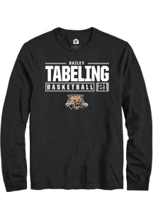 Bailey Tabeling  Ohio Bobcats Black Rally NIL Stacked Box Long Sleeve T Shirt