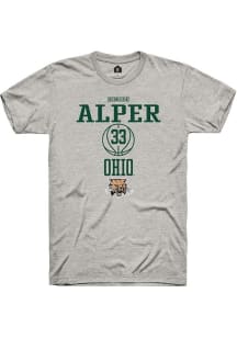 Bengisu Alper  Ohio Bobcats Ash Rally NIL Sport Icon Short Sleeve T Shirt