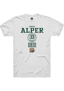 Bengisu Alper  Ohio Bobcats White Rally NIL Sport Icon Short Sleeve T Shirt