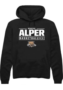 Bengisu Alper  Rally Ohio Bobcats Mens Black NIL Stacked Box Long Sleeve Hoodie