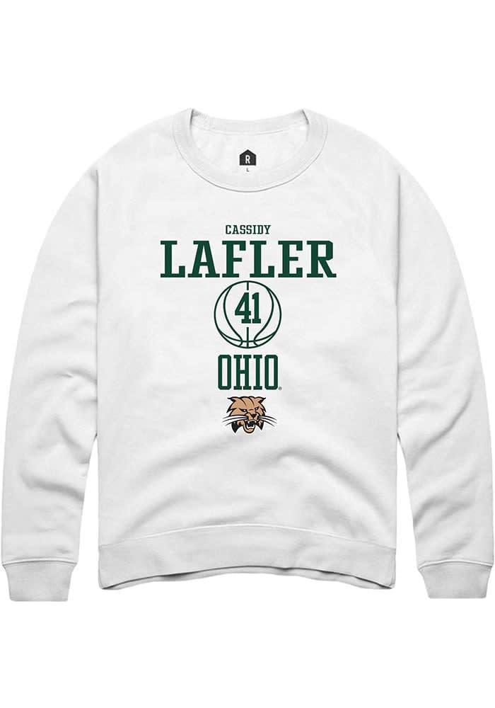 Cassidy Lafler Rally Ohio Bobcats Mens NIL Sport Icon Long Sleeve Crew Sweatshirt