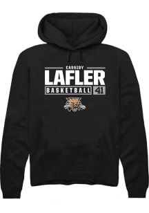 Cassidy Lafler  Rally Ohio Bobcats Mens Black NIL Stacked Box Long Sleeve Hoodie