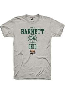 Emma Barnett  Ohio Bobcats Ash Rally NIL Sport Icon Short Sleeve T Shirt