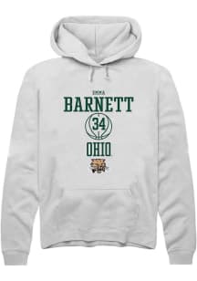 Emma Barnett  Rally Ohio Bobcats Mens White NIL Sport Icon Long Sleeve Hoodie