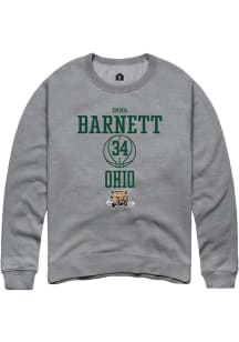 Emma Barnett  Rally Ohio Bobcats Mens Grey NIL Sport Icon Long Sleeve Crew Sweatshirt