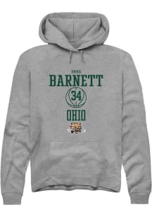 Emma Barnett  Rally Ohio Bobcats Mens Grey NIL Sport Icon Long Sleeve Hoodie
