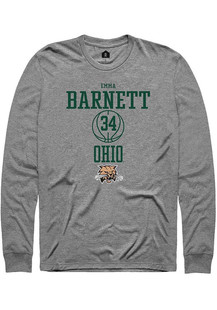 Emma Barnett  Ohio Bobcats Graphite Rally NIL Sport Icon Long Sleeve T Shirt