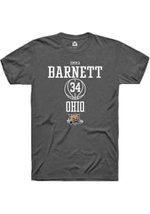 Emma Barnett  Ohio Bobcats Dark Grey Rally NIL Sport Icon Short Sleeve T Shirt