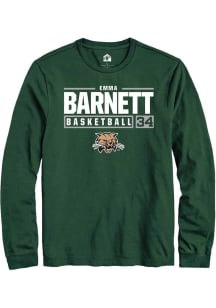 Emma Barnett  Ohio Bobcats Green Rally NIL Stacked Box Long Sleeve T Shirt