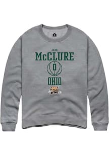 Jaya McClure  Rally Ohio Bobcats Mens Graphite NIL Sport Icon Long Sleeve Crew Sweatshirt