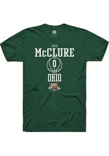 Jaya McClure  Ohio Bobcats Green Rally NIL Sport Icon Short Sleeve T Shirt
