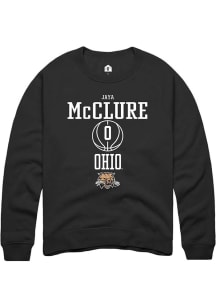 Jaya McClure  Rally Ohio Bobcats Mens Black NIL Sport Icon Long Sleeve Crew Sweatshirt