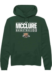 Jaya McClure  Rally Ohio Bobcats Mens Green NIL Stacked Box Long Sleeve Hoodie