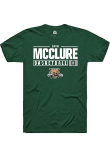 Jaya McClure  Ohio Bobcats Green Rally NIL Stacked Box Short Sleeve T Shirt