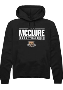 Jaya McClure  Rally Ohio Bobcats Mens Black NIL Stacked Box Long Sleeve Hoodie