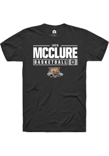 Jaya McClure  Ohio Bobcats Black Rally NIL Stacked Box Short Sleeve T Shirt