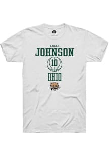 Kailah Johnson  Ohio Bobcats White Rally NIL Sport Icon Short Sleeve T Shirt