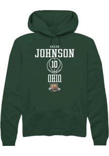 Kailah Johnson  Rally Ohio Bobcats Mens Green NIL Sport Icon Long Sleeve Hoodie