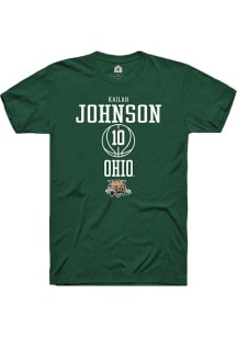 Kailah Johnson  Ohio Bobcats Green Rally NIL Sport Icon Short Sleeve T Shirt