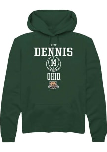 Kate Dennis  Rally Ohio Bobcats Mens Green NIL Sport Icon Long Sleeve Hoodie