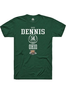 Kate Dennis  Ohio Bobcats Green Rally NIL Sport Icon Short Sleeve T Shirt
