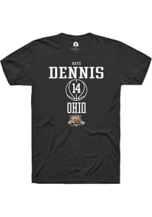 Kate Dennis  Ohio Bobcats Black Rally NIL Sport Icon Short Sleeve T Shirt