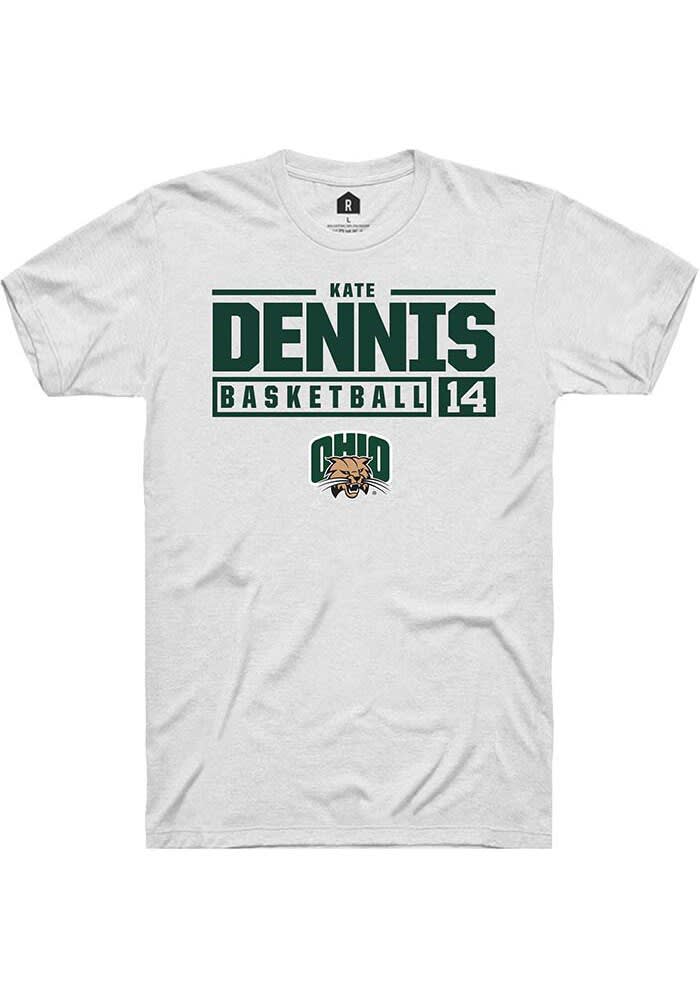 Kate Dennis Ohio Bobcats Rally NIL Stacked Box Short Sleeve T Shirt