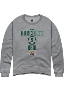 Anna Burchett  Rally Ohio Bobcats Mens Graphite NIL Sport Icon Long Sleeve Crew Sweatshirt