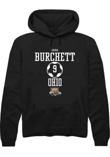 Anna Burchett  Rally Ohio Bobcats Mens Black NIL Sport Icon Long Sleeve Hoodie