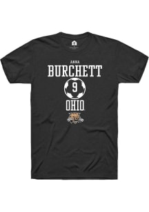 Anna Burchett  Ohio Bobcats Black Rally NIL Sport Icon Short Sleeve T Shirt