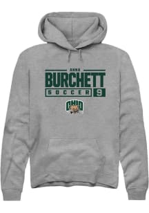 Anna Burchett  Rally Ohio Bobcats Mens Graphite NIL Stacked Box Long Sleeve Hoodie