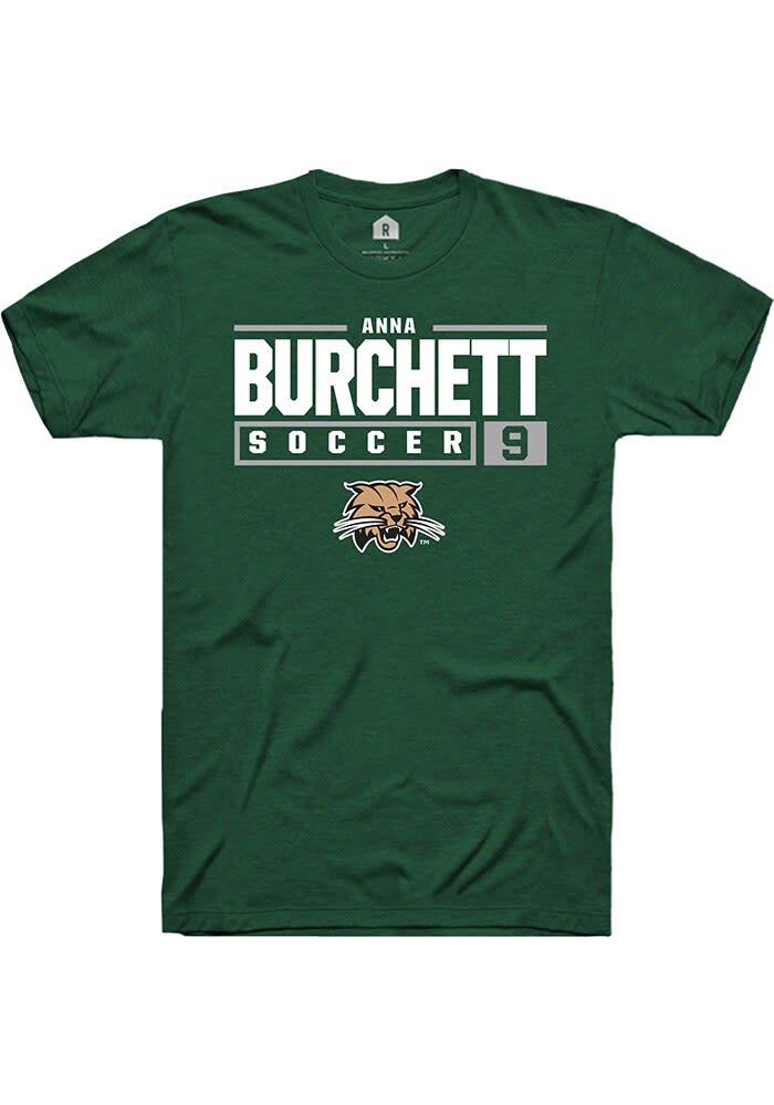 Anna Burchett Ohio Bobcats Rally NIL Stacked Box Short Sleeve T Shirt