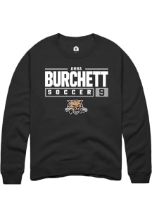 Anna Burchett  Rally Ohio Bobcats Mens Black NIL Stacked Box Long Sleeve Crew Sweatshirt