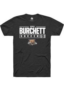 Anna Burchett  Ohio Bobcats Black Rally NIL Stacked Box Short Sleeve T Shirt