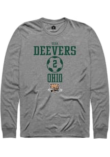 Ella Deevers  Ohio Bobcats Graphite Rally NIL Sport Icon Long Sleeve T Shirt