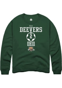 Ella Deevers  Rally Ohio Bobcats Mens Green NIL Sport Icon Long Sleeve Crew Sweatshirt