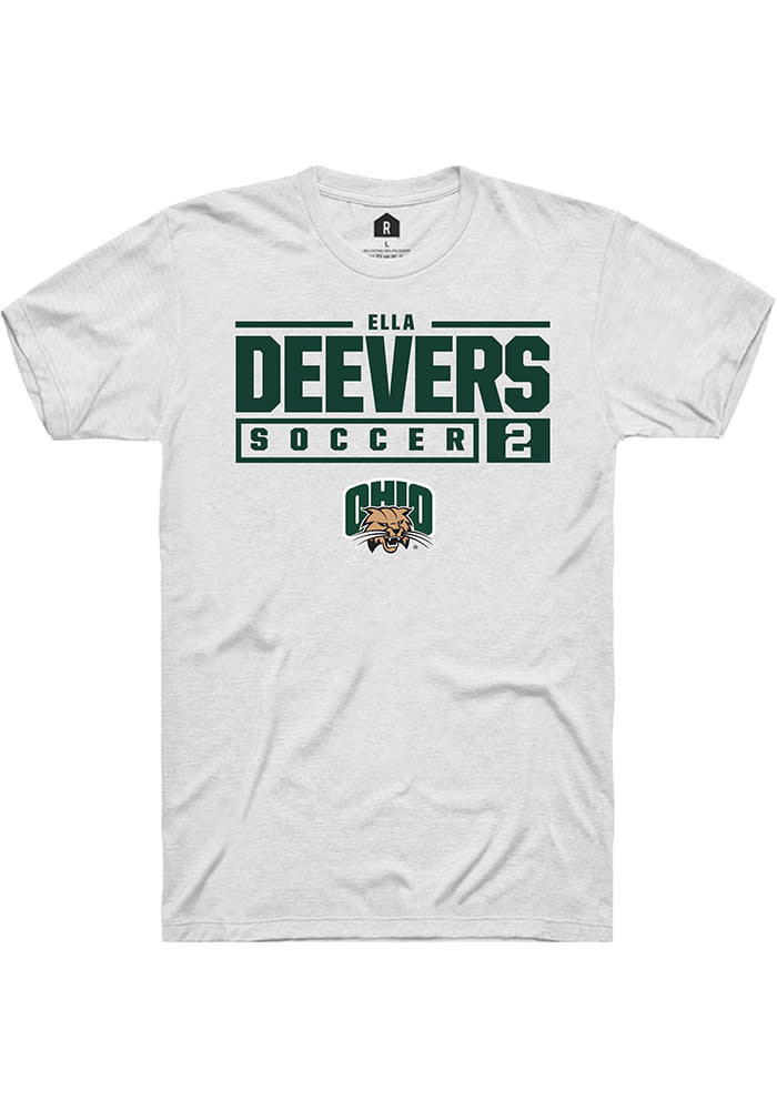 Ella Deevers Ohio Bobcats Rally NIL Stacked Box Short Sleeve T Shirt