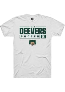 Ella Deevers  Ohio Bobcats White Rally NIL Stacked Box Short Sleeve T Shirt