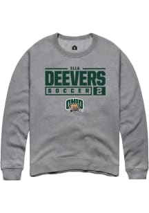 Ella Deevers  Rally Ohio Bobcats Mens Graphite NIL Stacked Box Long Sleeve Crew Sweatshirt