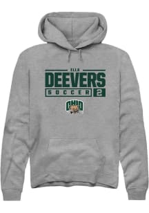 Ella Deevers  Rally Ohio Bobcats Mens Graphite NIL Stacked Box Long Sleeve Hoodie