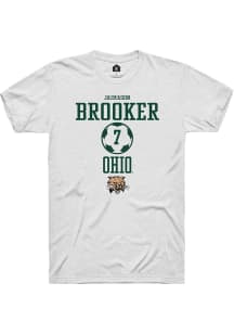 Jaimason Brooker  Ohio Bobcats White Rally NIL Sport Icon Short Sleeve T Shirt