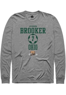 Jaimason Brooker  Ohio Bobcats Graphite Rally NIL Sport Icon Long Sleeve T Shirt